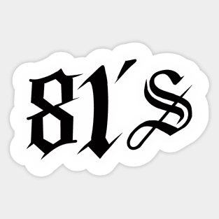 81’S Sticker